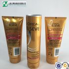 Eco Eco Glossy Cosmetic Packaging AL Barrier plastic Tube dengan desain jendela tahan kimia untuk hairpack