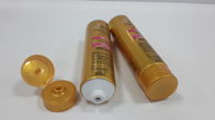Eco Eco Glossy Cosmetic Packaging AL Barrier plastic Tube dengan desain jendela tahan kimia untuk hairpack