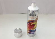 Squeezable Coating AL Laminated Toothpaste Containers With Metallic Round Cap