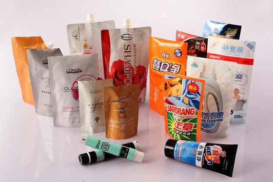 Standup Heat Seal Cosmetics Bag, Kemasan Kosmetik Fleksibel Kantong Laminasi