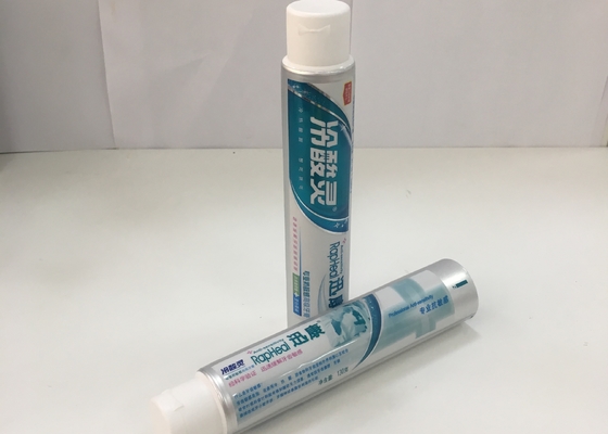 Aluminum Barrier Laminated Toothpaste Tube With Flip Top Cap , 275/12 Thichness