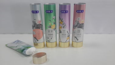 D35 90g Flat Oval Elliptical Toothpaste Tube Golden Stamping Offset Flexo Printing