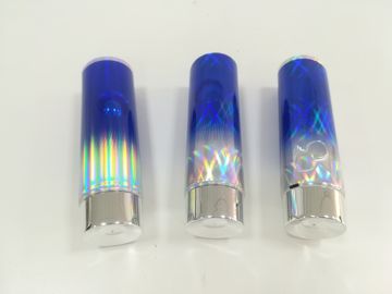 Round Holographic Laminated Cosmetic Plastic Tube Packaging Flat Metallic Screw Cap