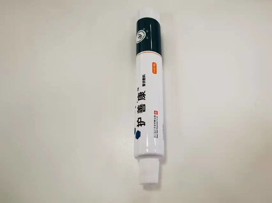 Offset Printing Round Dia 25 * 155.6mm ABL Pharmaceutical Tube Dengan Screw Cap