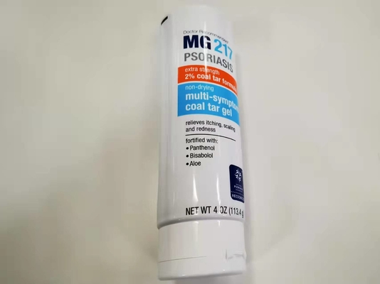 Offset Printing Round Dia 45 * 131.8mm ABL Pharmaceutical Tube Dengan Flip Top Cap