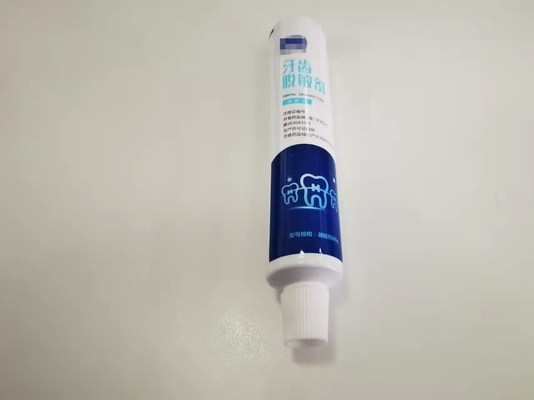 Offset Printing Round Dia 28 * 123.8mm ABL Pharmaceutical Tube Dengan Fez Cap